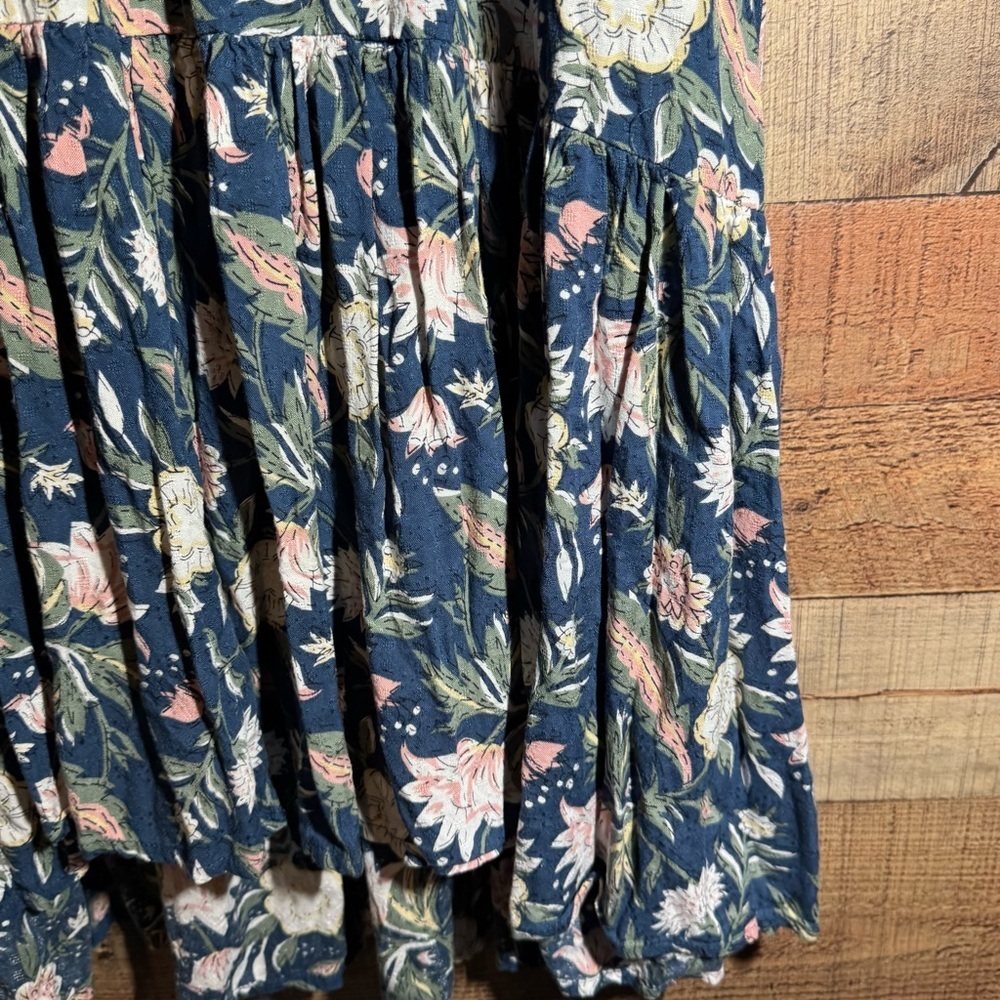 Anthropologie dRA Los Angeles Floral Boho Midi Dress Medium Cottagecore Prairie - Picture 6 of 10